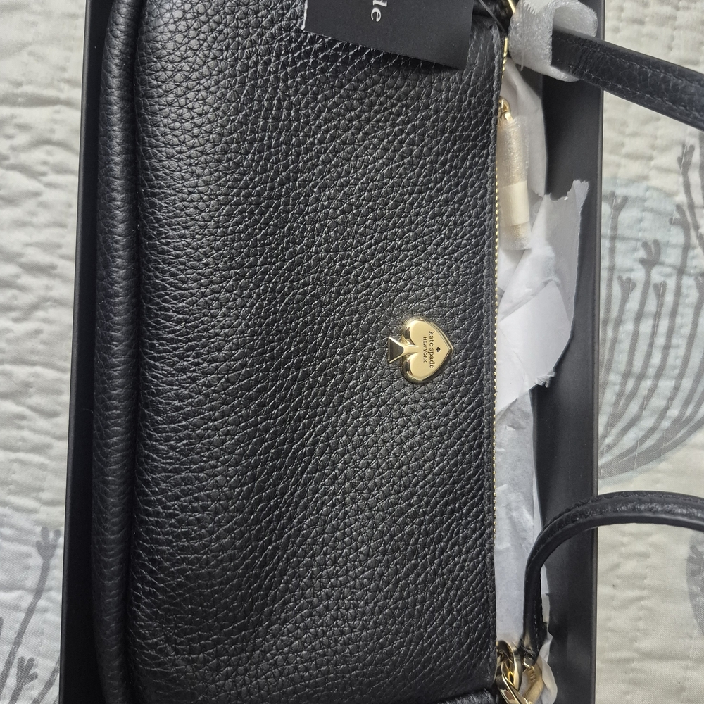 Kate Spade Black Leather Crossbody Bag